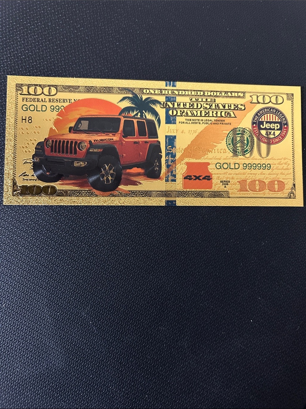 Jeep Collector Note Featuring Wrangler Graphic